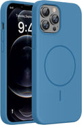 Miracase Silicone for iPhone 12 Pro Max Case, Capri Blue | Soft Anti-Scratch Microfiber Lining, Premium Silicone Cover Shockproof Drop Protection Phone Case for 12 Pro Max by Miracase