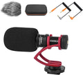 comica Camera Microphone, CVM-VM10II Directional Microphone Cardioid Shotgun Video Camcorder Microphone for Canon, Nikon, Fuji, Sony, Panasonic, Olympus DSLR Cameras, Smartphones (with Wind Muff) | Wind Muff, Condenser, Shotgun Video Microphone for Can... by COMICA