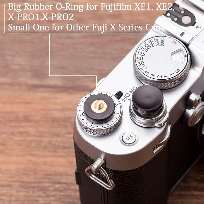 Wood Soft Shutter Release Button | Delicate Camera Shutter Button 12mm Concave Surface Black(Wood Grain Random) - Image 5