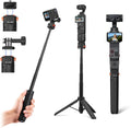 20" Osmo Pocket 3 4 Tripod, Xtra Muse Mini Table Desk Extendable Stand Small Handheld Selfie Stick Quick Release 1/4 Screw Vlog for DJI Action 6 5 Pro 4 for Insta360 X4 X5 Luna Ultra Accessories by BRDRC