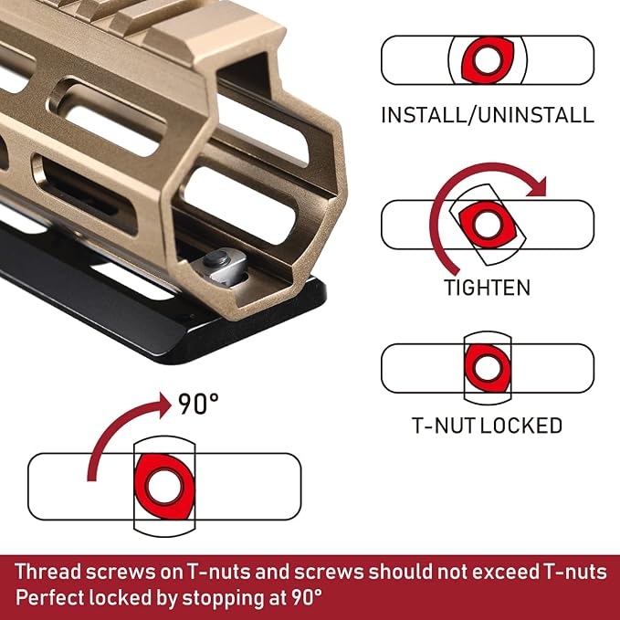 SHINEWEE Arca Dovetail Rail for M-LOK System – Quick-Release Tripod Mount Adapter | Compatible with Arca-Swiss/RRS Standards | Lightweight Aluminum Hunting Accessory | 4-Slot Interface - Image 3