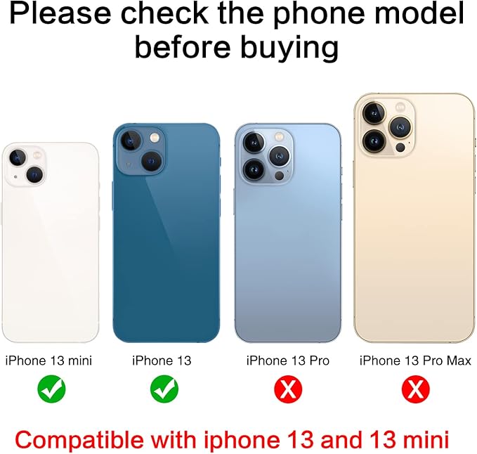 ASDAWN Back Rear Camera Lens Glass Replacement for iPhone 13 6.1 inch and 13 Mini 5.4 inch with Pre-Installed Adhesive, Back Lens Glass with Installation Manual + Repair Tool Set - Image 2