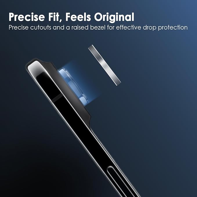FanTEK Camera Lens Protector Compatible with iPhone 17 Air, 9H Tempered Glass Camera Screen Cover, Ultra HD Clear Acrylic Full Coverage Guard, Case Friendly - Image 6