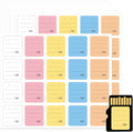 200PCS SD Card Labels, Stick-On Camera Memory Card Labels for Photographers,Multi-Color Stickers for SD Cards Classcification and Storage, Self-adhesive, Writable(0.98"x0.78") by Unknown