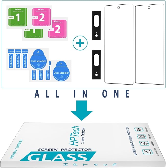 2+2 Pack Screen Protector for Google Pixel 7 Tempered Glass Film | with Camera Lens Protector, 9H Tempered Glass, Support Fingerprint Unlock, Anti Scratch, Bubble Free - Image 7