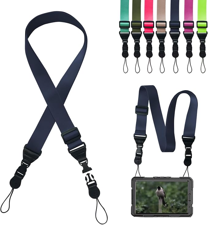 Adjustable Shoulder Strap, iPad Strap Nylon Neck Lanyard | for iPad/Samsung Tablet Case,Camera Binocular Crossbody Laptop Luggage Bag by Gowjaw