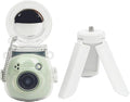 Protective Clear Case and Mini Tripod Kit Fits Fujifilm Instax PAL | for Instax Pal Hard Cover Camera Case with Selfie Mirror and White Stand Accessories Bundle by Unknown