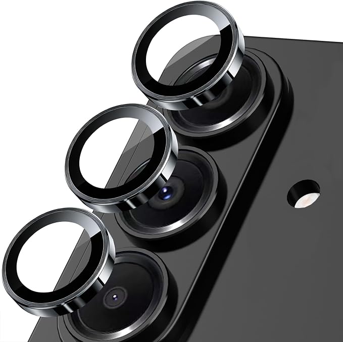 SiHPuoy 2Set Camera Lens Protector for Samsung Galaxy S26/S26 Plus, Black | 9H+ Tempered Glass, Military Grade Shatterproof,Anti-Scratch, Case Friendly,HD Metal Camera Cover,Does not Affect Night Shots by SiHPuoy