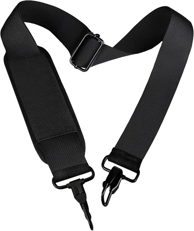 Shoulder Strap, Durable 55" Universal Replacement Laptop Shoulder Strap | 55 In Shoulder Strap Adjustable Comfortable Belt with Metal Hooks for Briefcase, Messenger Bag, Luggage/Duffel/Camera by AREYLO