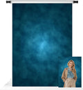 Kate 6.5x10ft Blue Abstract Photography Backdrop Portrait Backdrops for Photoshoot Old Master Blue Background Studio by KateBackdropforPhotography