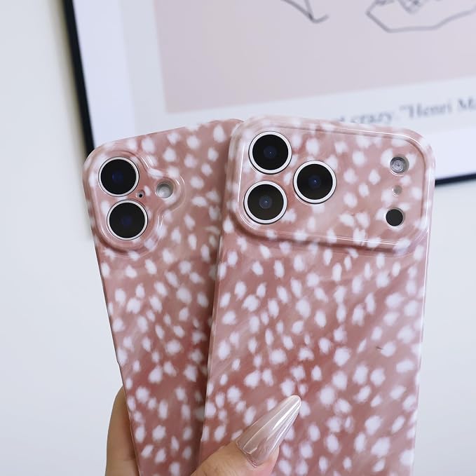 Cute Phone Case for iPhone 16 Case Fawn Deer Print | Camera Lens Protection,Slim Shockproof TPU,Chic Trendy Aesthetic Girly Cover for Women Men - Image 6