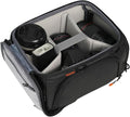 TARION Protective Camera Insert Bag Quick Access DSLR Inner Case Organizer | Fits 1 Camera 5 Lenses, Full Opening Back Design, Framed Top Lid, Padded Insert Cube, 8.9x6.5x11" ShellCore S by TARION