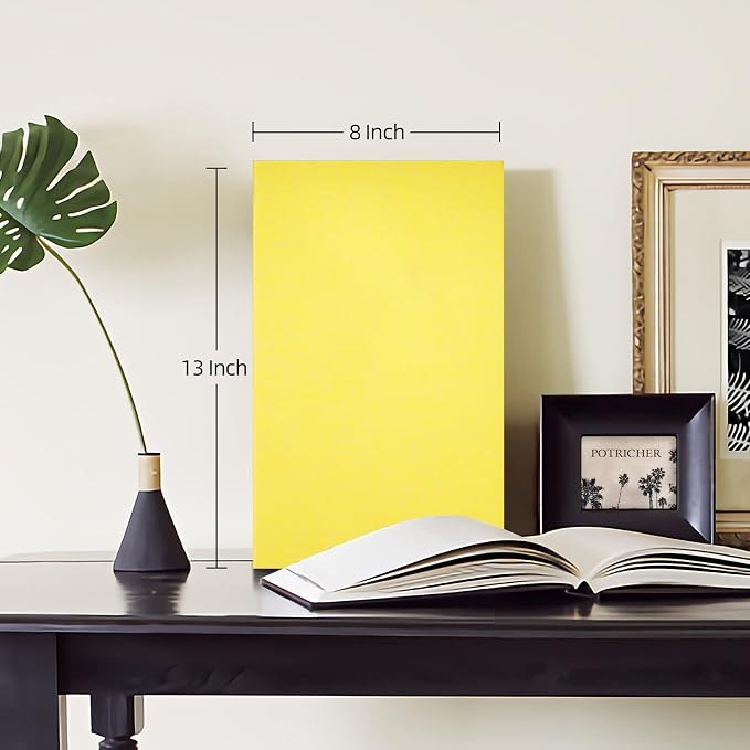 potricher Photo Album 4x6, 300 Pockets, Linen Cover, Yellow | Small Capacity 4x6 Picture Albums with Horizontal Pockets, 4x6 Photo Book for Family, Wedding, Baby, Anniversary - Image 2