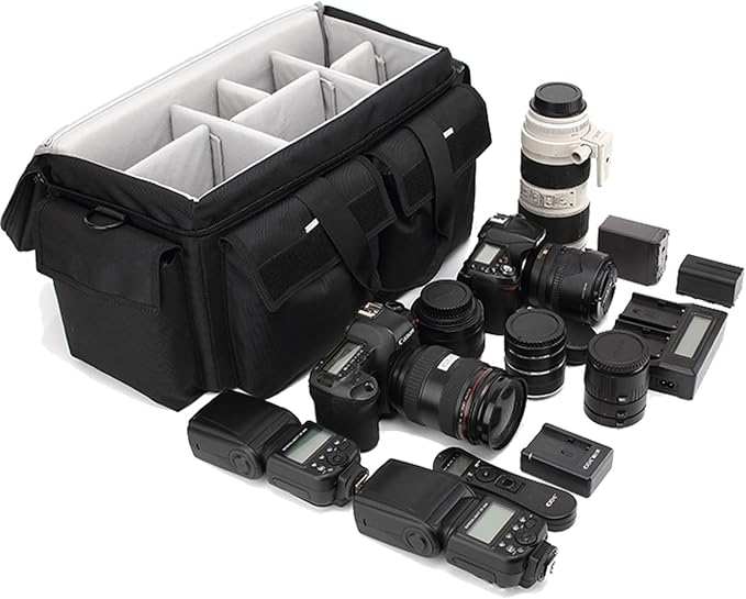 Large Camera Bag, Pressure proof &Waterproof DSLR SLR Mirrorless Gadget bag,Cine Cube Bag for Camera Gear, Photographer, Videographer Videomakers，For FS7/FS6(XL) by svatin