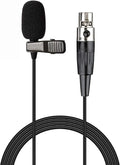 Lavalier Microphone Lapel Microphone Compatible with Shure Wireless Transmitter - Unidirectional Condenser Mic - Mini XLR TA4F Plug by Sujeetec