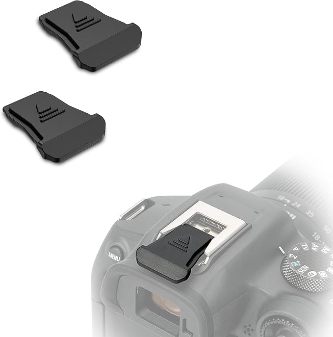 JJC 2-Pack Hot Shoe Cover Cap for Canon R50 R10 R8 R7 R6 Mark II R5 Mark II | Replaces Canon ER-SC2, for Canon EOS R50 R10 R8 R7 R6 V R6 Mark II R5 Mark II R5C R3, Anti-Scratch & Dustproof by JJC