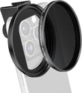 72mm Phone Filter Mount Lens ND Filter Adapter with Cold Shoe Mount, Compatible with 72mm Round Camera Filters, Compatible with iPhone 17 16 15 14 13 12 11 10 Pro Max Plus Samsung Galaxy S24 Ultra by CAMOLORIG