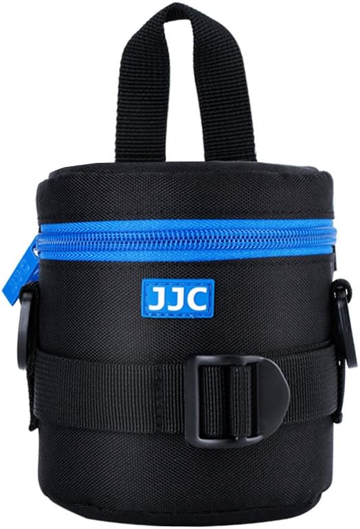 JJC Deluxe Lens Case Pouch Bag for Camera Lens Below 2.95" x 3.93"(D x L) | for Canon EF-S 18-55mm/EF 50mm f1.8/RF-S 18-150mm, Nikon AF-S 18-55mm/AF-P 18-55mm, Fuji XC 16-50mm/XF 18-55mm Lens & More by JJC