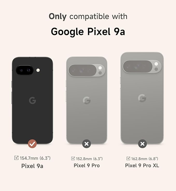 SURITCH for Google Pixel 9a Phone Case, Compatible with MagSafe, Protective Cover with Camera Cover & Adjustable Metal Kickstand for Pixel 9a -Dark Blue - Image 2