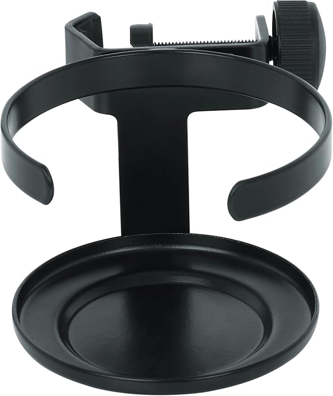 Gator Frameworks Clamp On Single Cup Holder for Mic Stands (GFW-SINGLECUP) | Holds a Single Cup/Beverage, Fits Cans & Plastic Cups, Can Mount to Drum Hardware - Image 2
