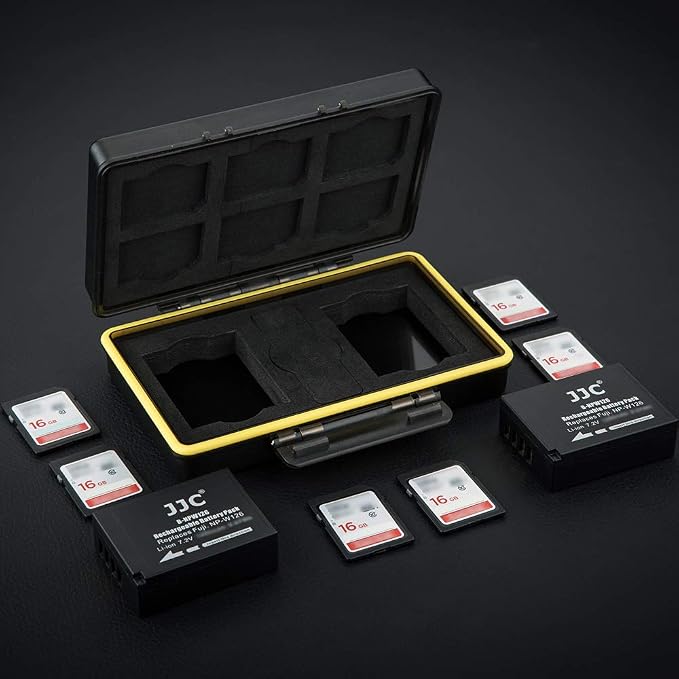 Fujifilm NP-W126 NP-W126S Camera Battery Memory Card Storage Case Holder for 6 SD Card + 2 Slots Battery, Fuji Camera Battery Box on X100VI X-T3 X-T30 X-T100 X100F X-A10 X-Pro2 X-Pro1 X-T2 X-T1 X-T20 - Image 8