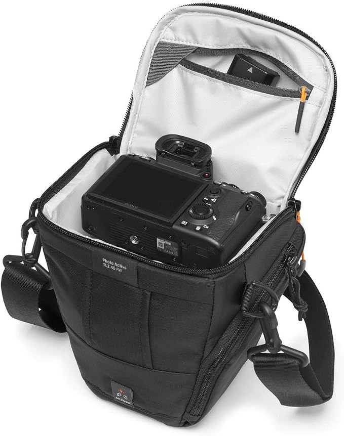 Lowepro Photo Active TLZ 45 AW Mirrorless and DSLR toploader- Removable Shoulder Strap - organizing Pockets - for Mirrorless Like Sony Apha 9 - LP37345-PWW, Small - Image 2
