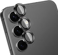 Camera Lens Protector for Samsung Galaxy S24 Plus,1 Pack | Tempered Metal Glass Camera Cover Film,HD Clear,Anti-Scratch Lens Screen Protector Film,Case Friendly,Black Titanium by Unknown