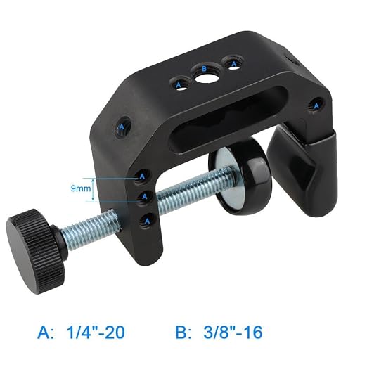 CAMVATE Universal C-Clamp for Desktop Mount Holder with 1/4"-20 & 3/8"-16 Thread Hole - 1121 - Image 4