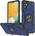 HNHYGETE for Samsung A13 5G Case, Galaxy A13 5G Case with Screen Protector, 360°Military Grade Rotatable Kickstand (Heavy Duty) Protective Cases for Samsung Galaxy A13 5G (Blue) by HNHYGETE