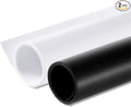 Meking PVC Backdrop 39x78 in PVC Background Matte White & Black Background | White Vinyl Backdrop for Product Photo Video Photography Studio -Black/White by Selens