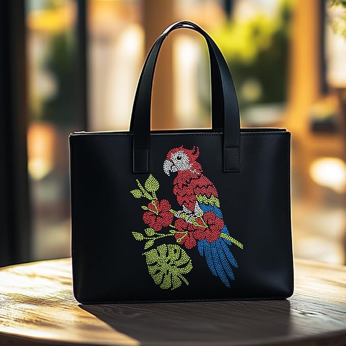1 Pc Parrot Pattern Iron on Hotfix Transfer Decal, Bling DIY Patch Clothing Repair Applique T-Shirt Vest Shoes Hat Jacket Decor Clothing DIY Accessories - Image 7