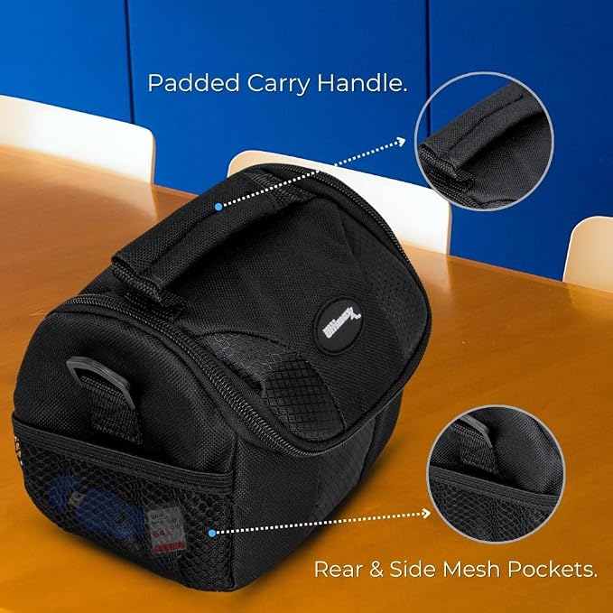 Ultimaxx Small Carrying Case/Gadget Bag for Sony, Nikon, Canon, Olympus, Fuji, Pentax, Panasonic, Samsung,Leica, Kodak & Many More Cameras & Camcorders - Image 3