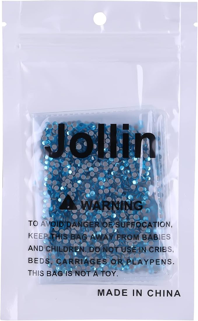 Jollin Hotfix Rhinestones Flatback Crystal Gems 2.4mm SS8, Aquamarine | 2880pcs Hot Fix Crystals Glass Rhinestones for Bedazzling, Crafting, Clothes, Shoes & Accessories DIY Decoration - Image 7