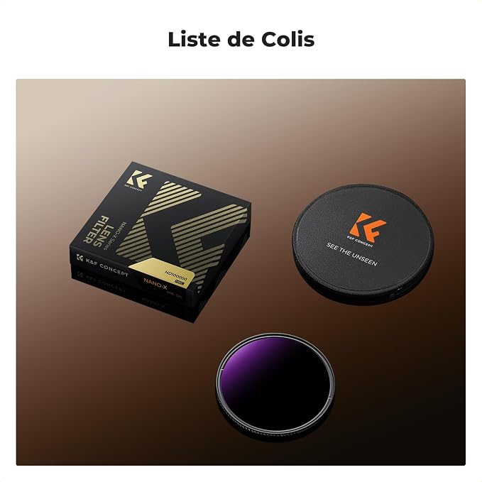 K&F CONCEPT 95mm ND100000(16.6 Stops) High Definition ND Lens Filter | Optical Glass Fixed Neutral Density Lens Filter with 28 Multi-Layer Coatings (Nano X Series) FN706 - Image 7