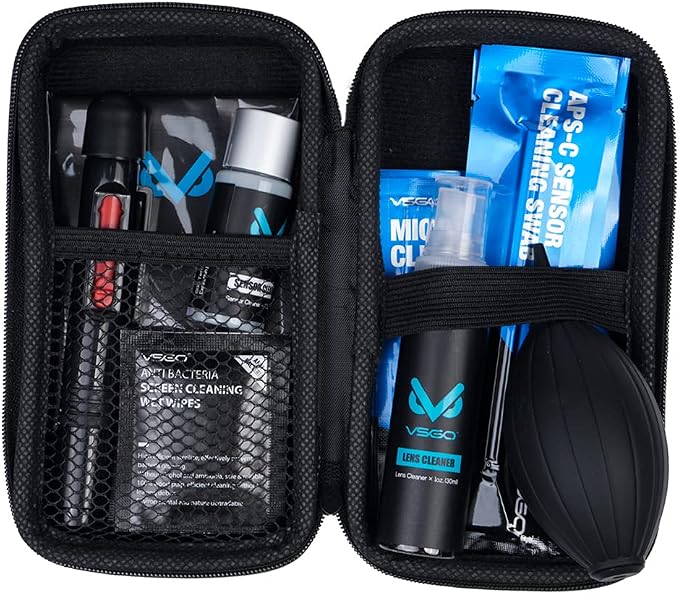 VSGO DKL-20 Sensor Cleaning Kit for APS-C Sensor Cameras (16mm) | Compatible with Canon, Nikon, Sony, Pentax & DSLR, All-in-One Camera Cleaning Kit Including Swabs, Lens Pen, Air Blower, Etc. - Image 7