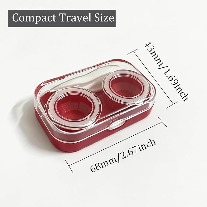 Contact Lens Case, Travel Size Cute Colored Contact Lenses Applicator Remover Tool Kit for Daily Outdoor (4 Pack) - Image 3