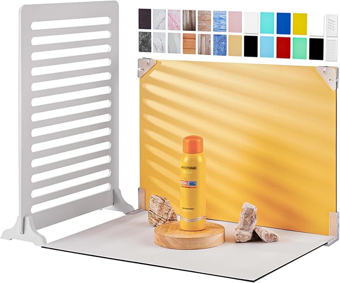 Meking 12Pcs 22Patterns Small Product Photography Backdrops Kit | Photo Background Food Photography Backdrop Board with Carrying Bag and Drawstring Bag(16.5X11inch) by Meking