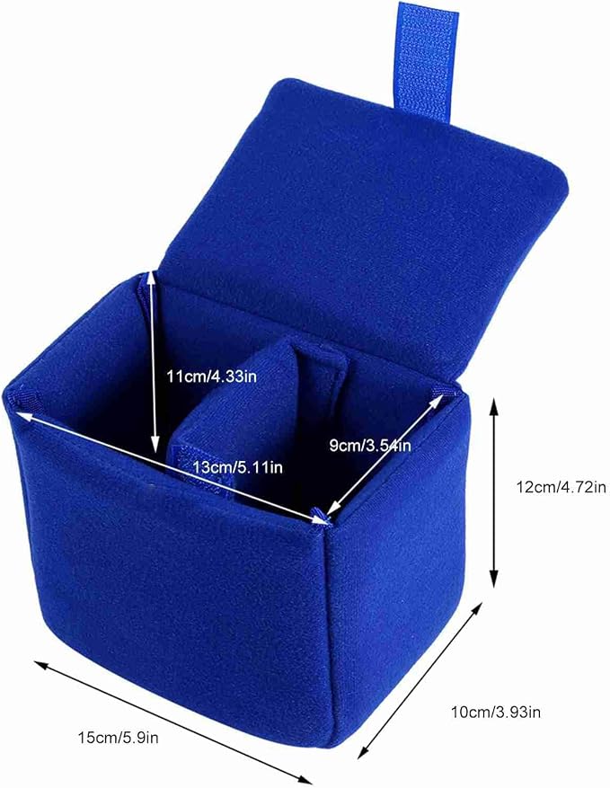 Camera Bag Insert, Portable Camera Padded Pouch Liner Pad Shockproof Waterproof Organizer Storage Case Protection Digital Protective Accessory for Travel DSLR Photographing Photographer Beginner Small | Camera Organizer Storage Case Protection, Digital... - Image 2