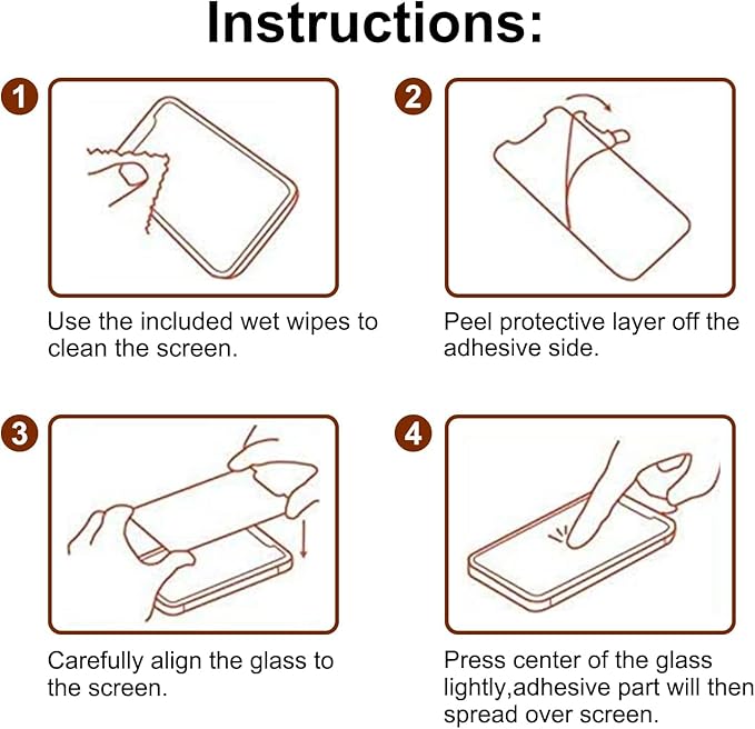 PEHAEL for iPhone 14 Plus Privacy Screen Protector+Camera Lens Protector | Installation kits, Anti-Spy Private, Anti-Scratch, 9H Tempered Glass, Case Friendly, 2+2 Pack, [6.7 inch] - Image 8