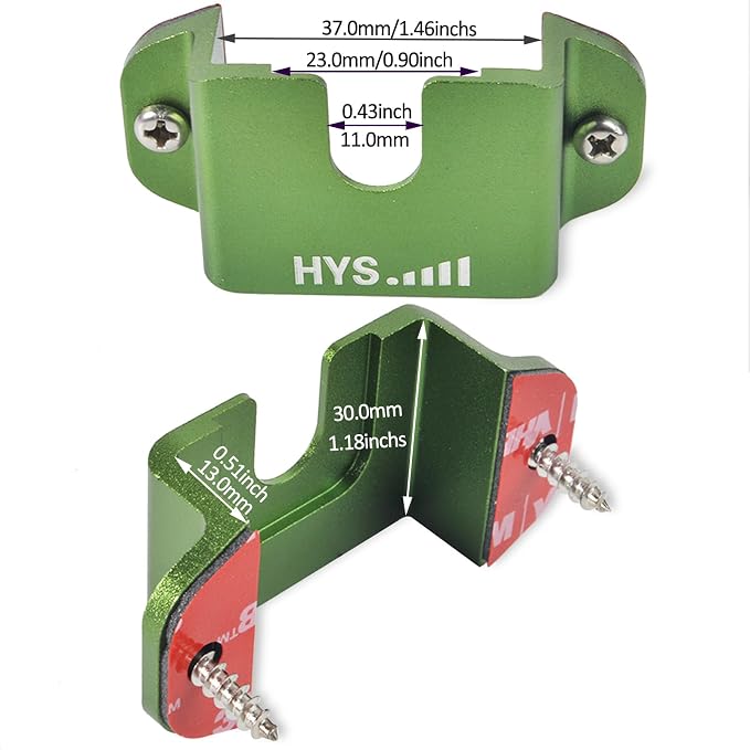 HYS Handheld cb Radio Holder Mounting for Uniden SDS100 BCD436HP Scanner | Aluminum Walkie-Talkie/2-way Radio/HT Holder Mount for Anytone Baofeng Icom Midland Yaesu with with round knob or belt clip - Image 3