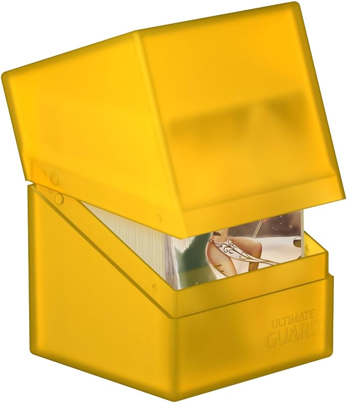 Ultimate Guard Boulder 100+ Classic, Deck Case for 100 Double-Sleeved TCG Cards, Amber, Secure & Durable Storage for Trading Card Games, Soft-Touch Finish - Image 3