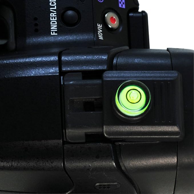 Foto&Tech 2 In 1 Hot Shoe Cover with Bubble Spirit Level Compatible with Sony Alpha A33 A55 A65 A77 A900 A700 A580 A560 A550 A500 A450 A390 A380 A350 A330 A300 A230 & Minolta Maxxum Series SLR Cameras - Image 2
