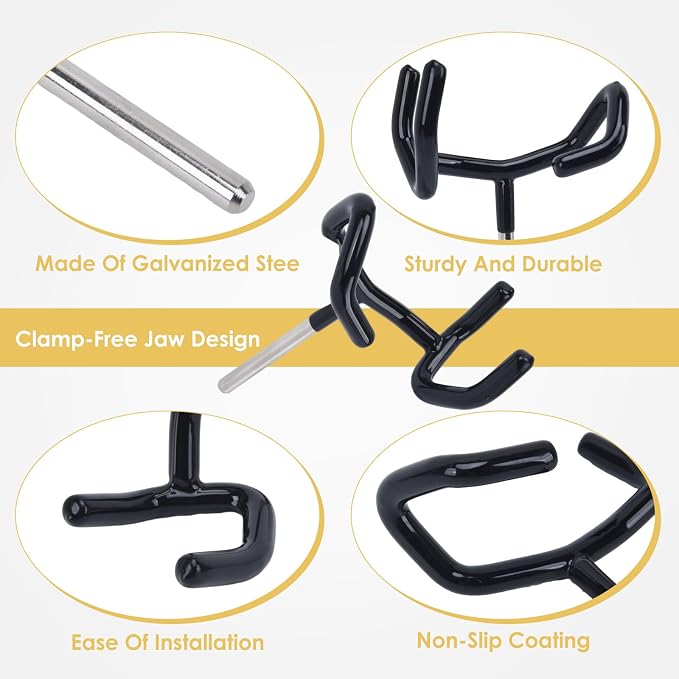 Boom Pole Holder Microphone Metal Cradle Mount Stand for Mic Stands | Compatible With C Stands, Metal Construction, for Studio Audio Use - Image 3