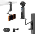 OMOTON TP02-Ultra 2 in 1 Magnetic Phone Tripod for DJI/GoPro iPhone, Black | Arca-type Adapter with 1/4" Screw for Action Camera, for iPhone 12-17 Series, Mount for Gym Kitchen Travel by OMOTON