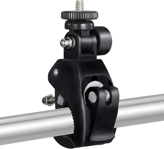 Camera Super Clamp with 1/4"- 20 Threaded Head Compatible for LCD Monitor,DSLR Cameras,DV,Flash Light,Studio Backdrop,Bike, Microphone Stands, Music Stands,Tripod, Motorcycle,Rod Bar by SUPON