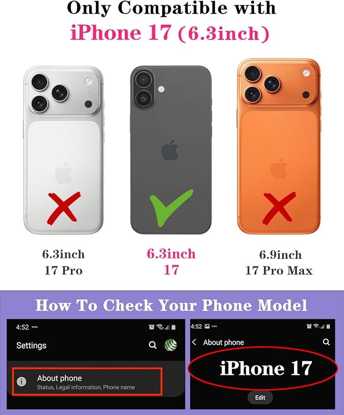 for iPhone 17 Case - Women Cute Phone Cover Girly Pretty Fancy Unique Aesthetic Design Slide Camera Cover Protective Case for Apple for iPhone 17, Flowers Floral - Image 2