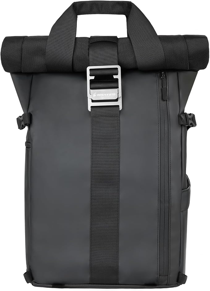 Camera Backpack Waterproof Camera Bag Satchel for Photographer DSLR SLR Mirrorless with Laptop Compartment and Rain Cover by Besnfoto