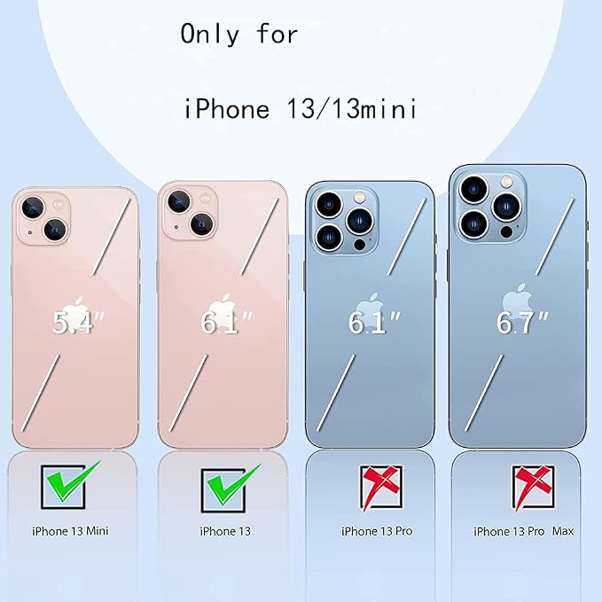 2 Pack Glitter Camera Lens Cover Protector Compatible with iPhone 13 /iPhone 13 Mini Metal Bling Diamond Camera Lens Cover Sticker Protector (Silver) - Image 7