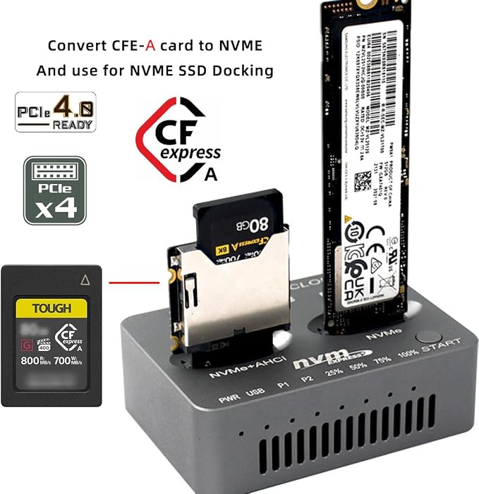 M.2 NVMe M-Key Host to CFExpress Type-A CFA Extension Adapter M2 for CFE Support Camera Memory Card - Image 7