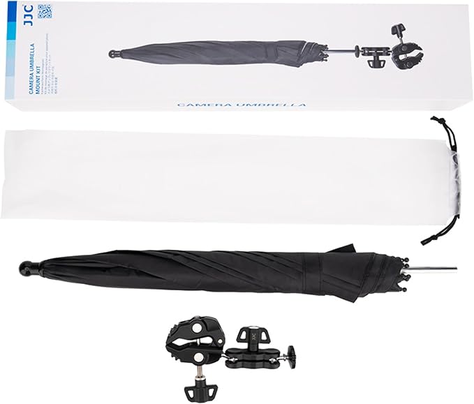 25.6" Camera Tripod Umbrella with Super Clamp for Mirrorless Camera Xbotgo | 360° Adjustable,Weather Guard Umbrella Sunshade,for Canon Nikon Sony Fujifilm Xbotgo Falcon Cameras Outdoor Photographing - Image 9